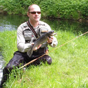 It is also nice to fish with a spliced rod in the local river Helbe near Wasserthaleben.
